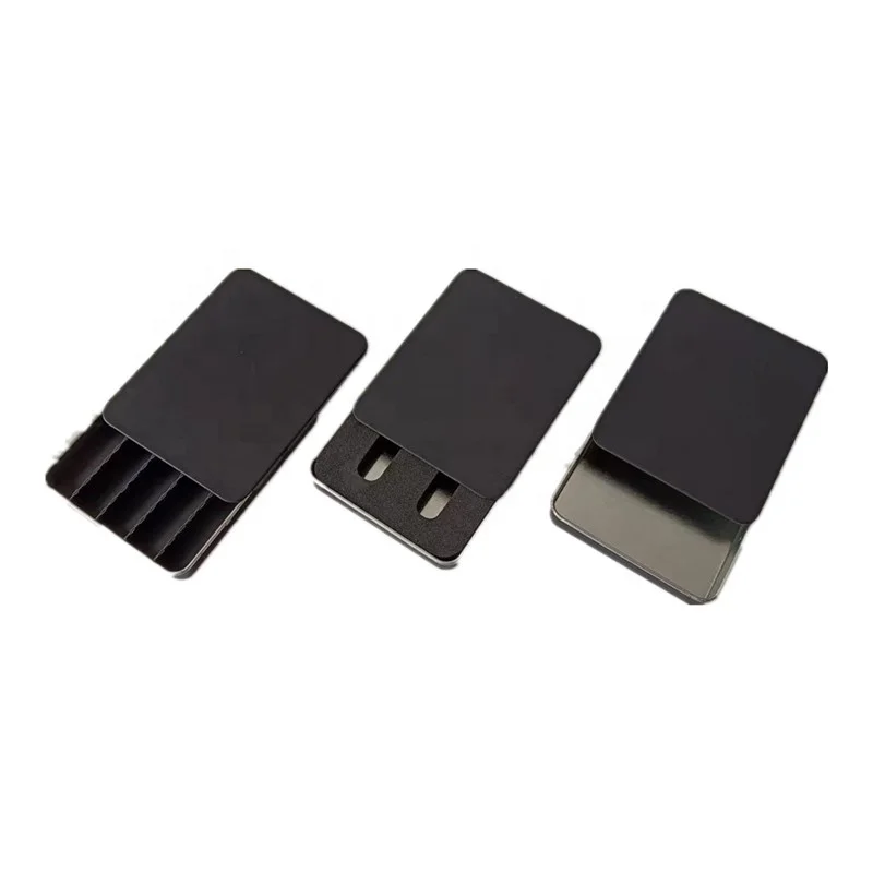 Childproof tin box with lid air tight child safety lock tin slide tin with CR lock for rolls gummies mints bites