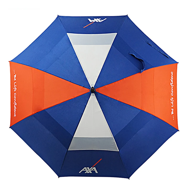 Innovative wholesale 27 30 inch large windproof logo prints big luxury promotional branded custom golf umbrella