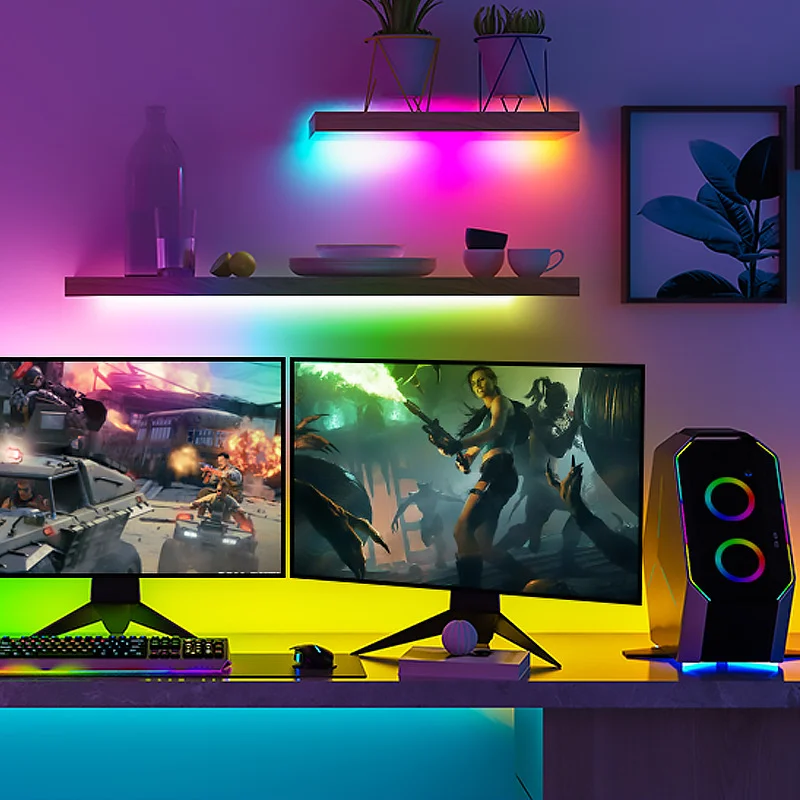 Светодиодные ленты RGB 5 м 10 М 5050 водонепроницаемая rgb wifi умная Светодиодная