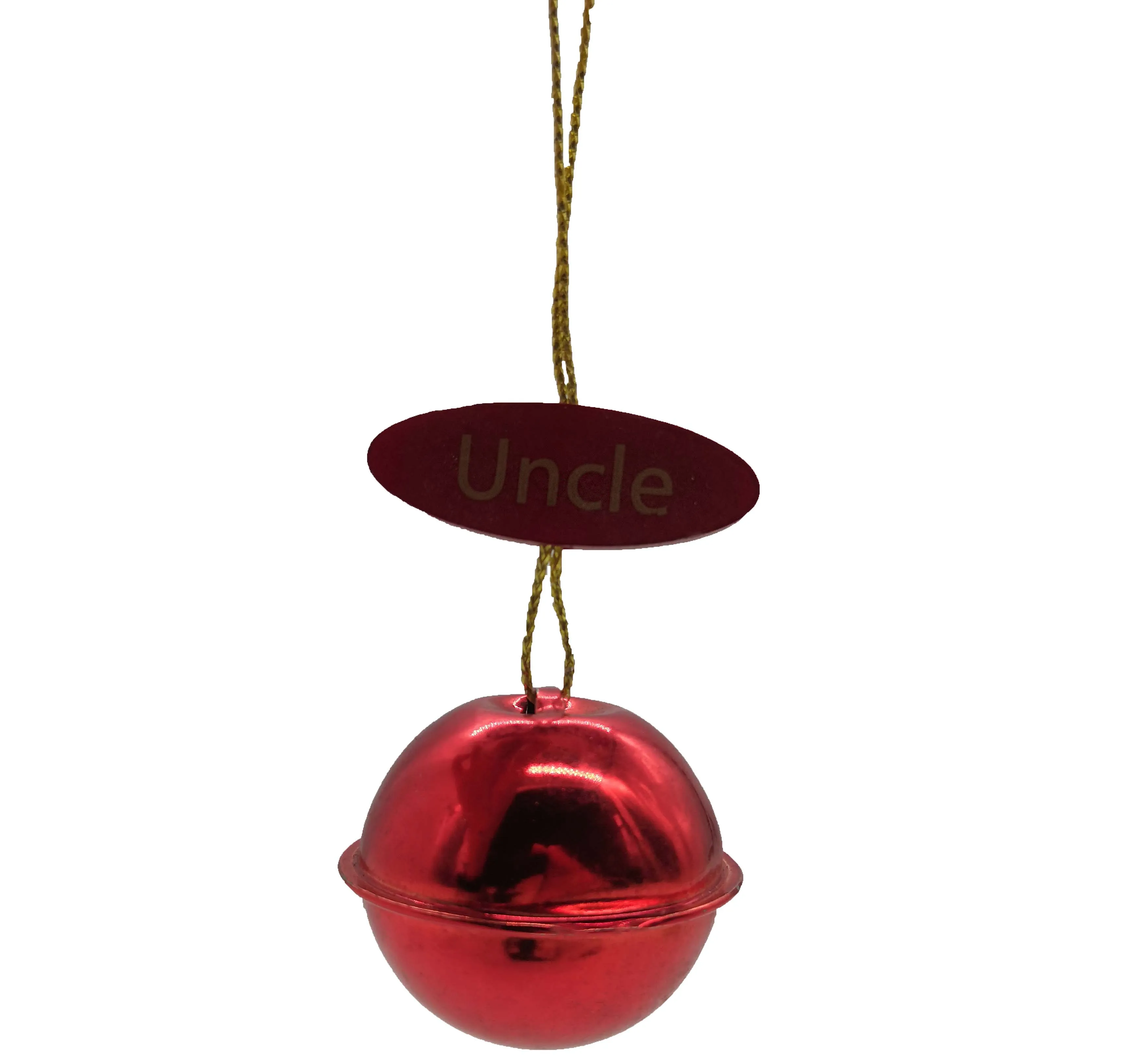 Customized personalized metal bell decorated  Christmas tree
