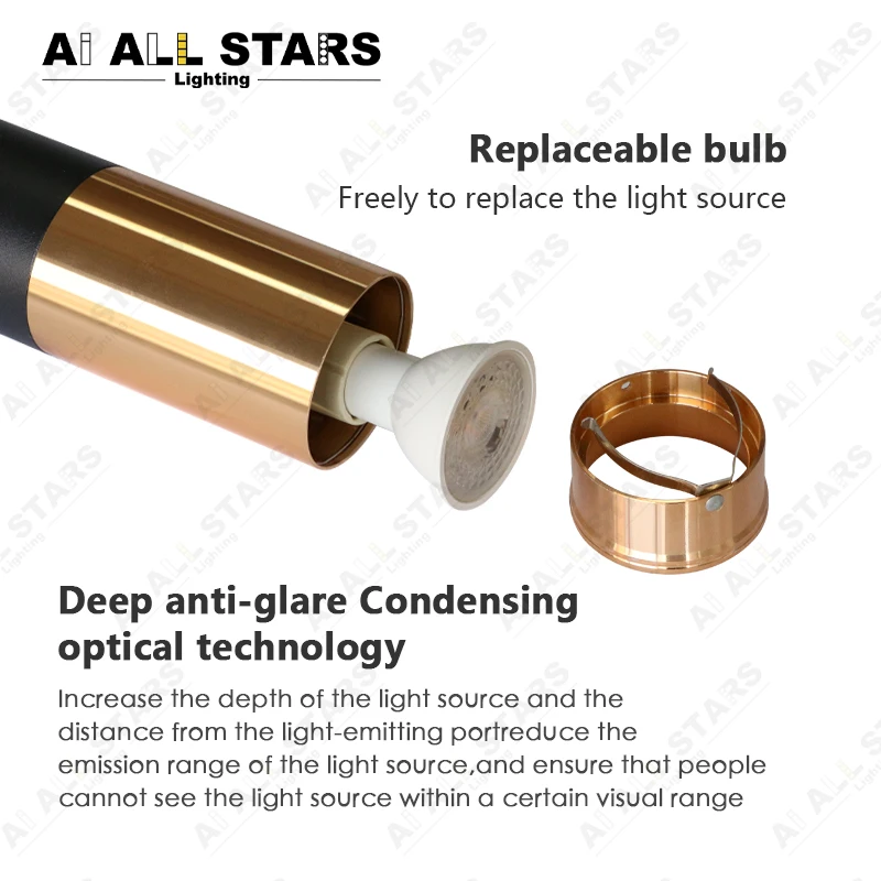 Modern Led Pendant Lamp Long Tube Lamp Kitchen Island Dining Room Shop Bar Counter Decoration Cylinder Pipe Pendant Lights