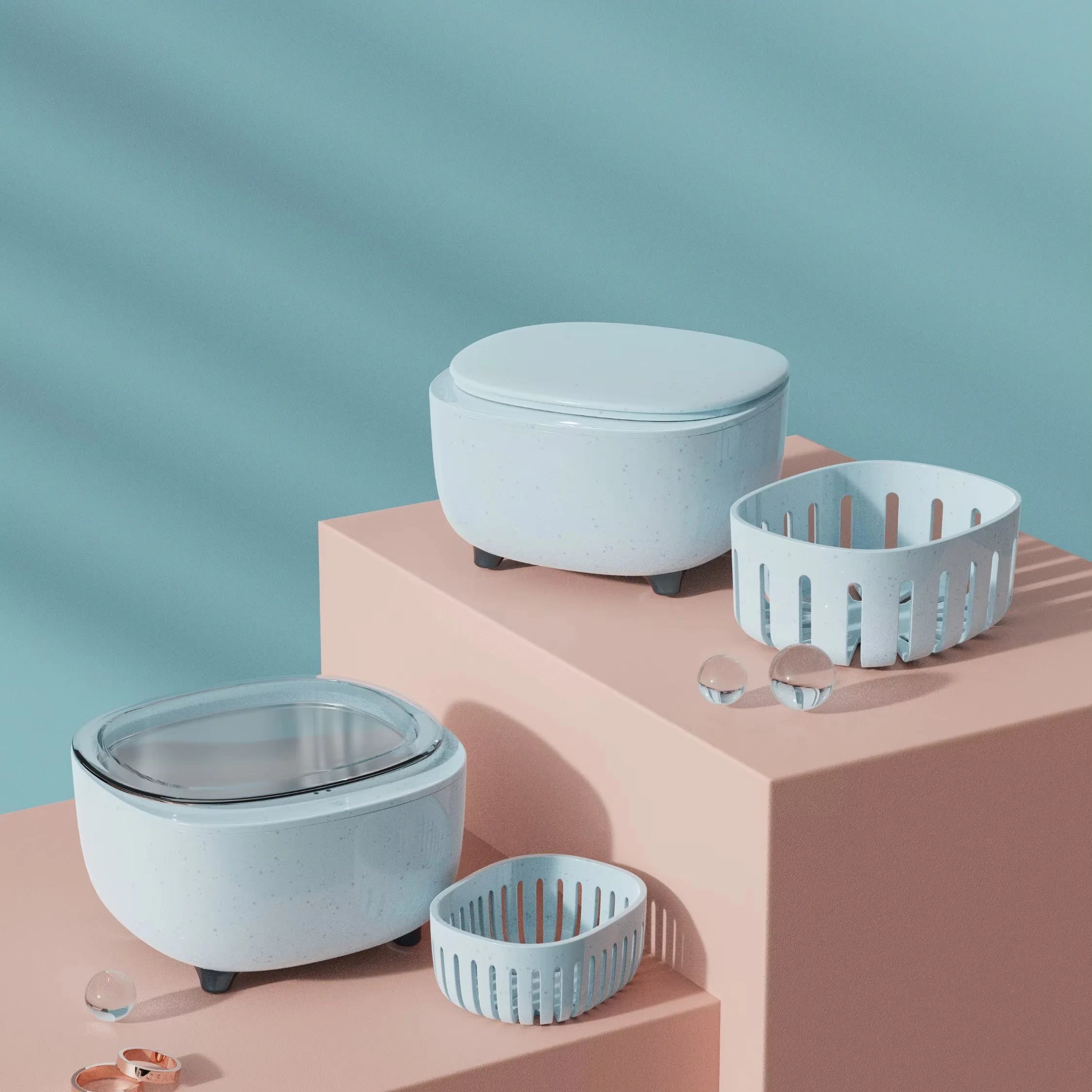 230 мл бытовой портативный очиститель ювелирных изделий стоматологическое устройство для выравнивания зубов фиксатор протезов ультразвуковой