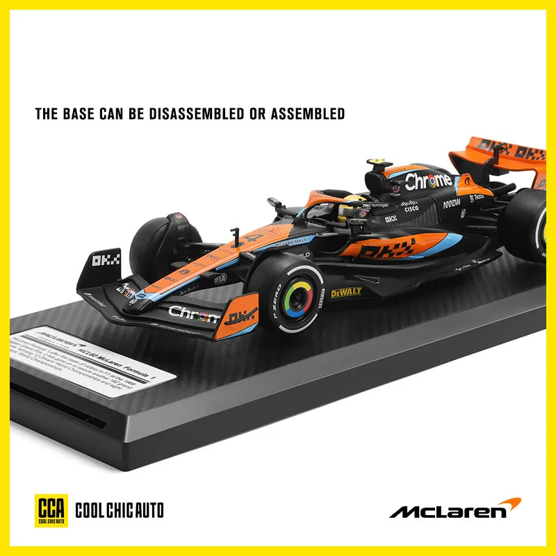 1/24 McLaren Formula One MCL60 Racing Alloy Model Car High Simulation Design Exquisite Collection Display Birthday Gift