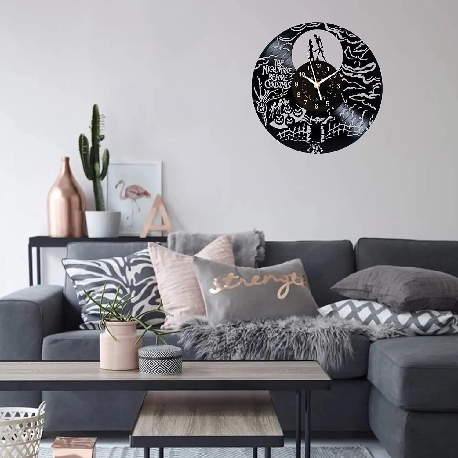 Светодиодные настенные часы с подсветкой, 7 цветов