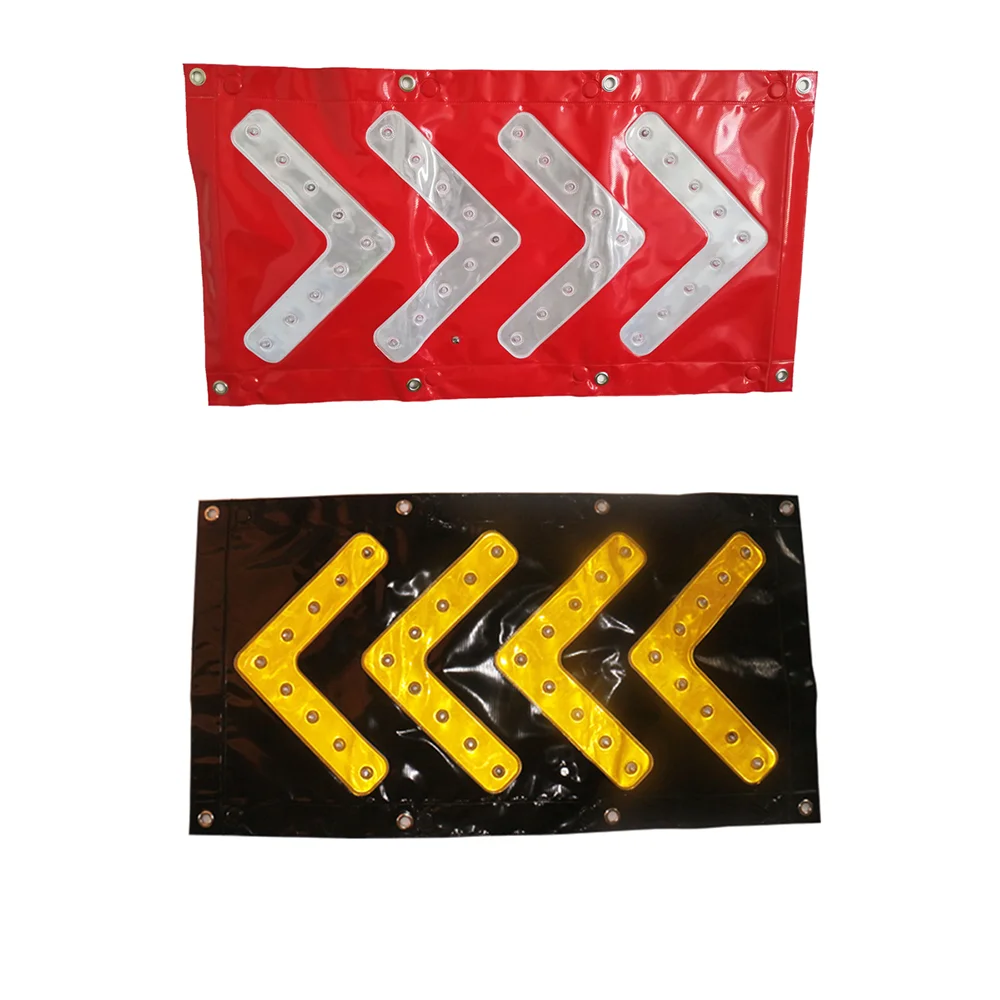 Magnetic LED Direction Sign Large traffic hazzard lights LED flashing arrow sign