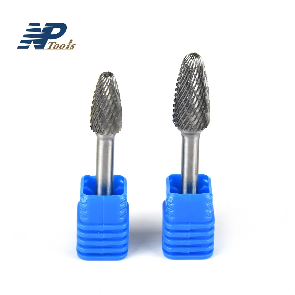 Custom M type Head Tungsten Carbide Alloy Rotary File Tip Burr Grinder Grinding Tool Milling Engraving Drill Carbide Rotary File