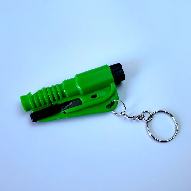 
Emergency glass break hammer window punch self defense keychain 