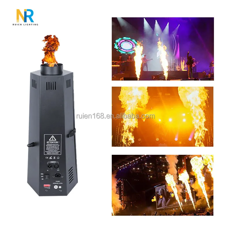 Искусственный огонь 6-сторонняя пожарная машина Dmx 512 Спрей Красочная сценическая