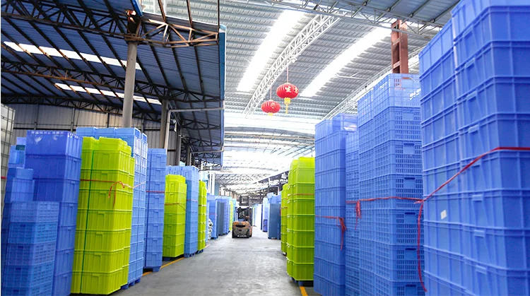 Пластиковая коробка с логотипом на заказ и большим размером на заказ, большая перемещающаяся логистическая пластиковая коробка 610x400