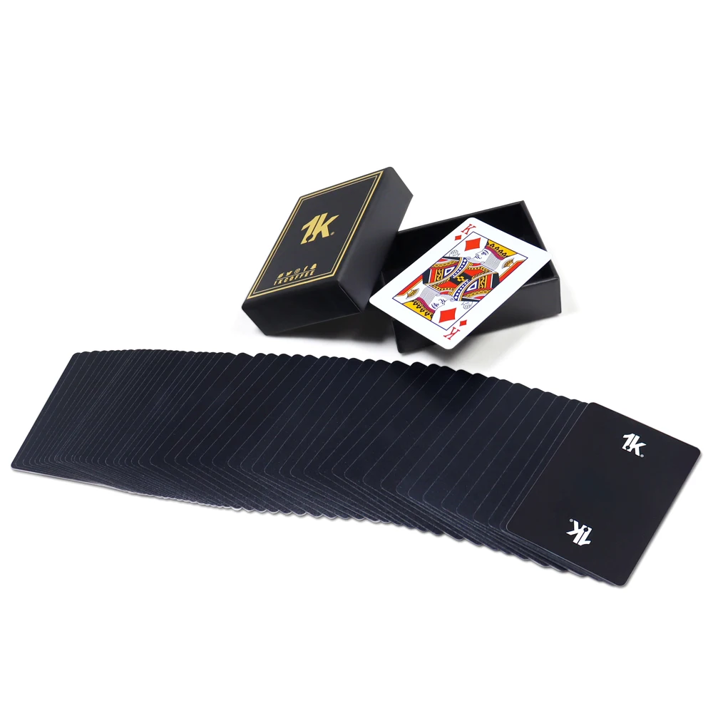 Wholesale 100% pvc waterproof poker card deck plastic magic show durable playing cards both sides custom playing cards