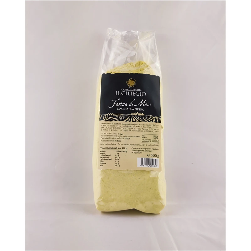IL CILIEGIO White Flour Made in Italy  Wholesale High Quality  500 gr Artisan Corn Flour for Polenta