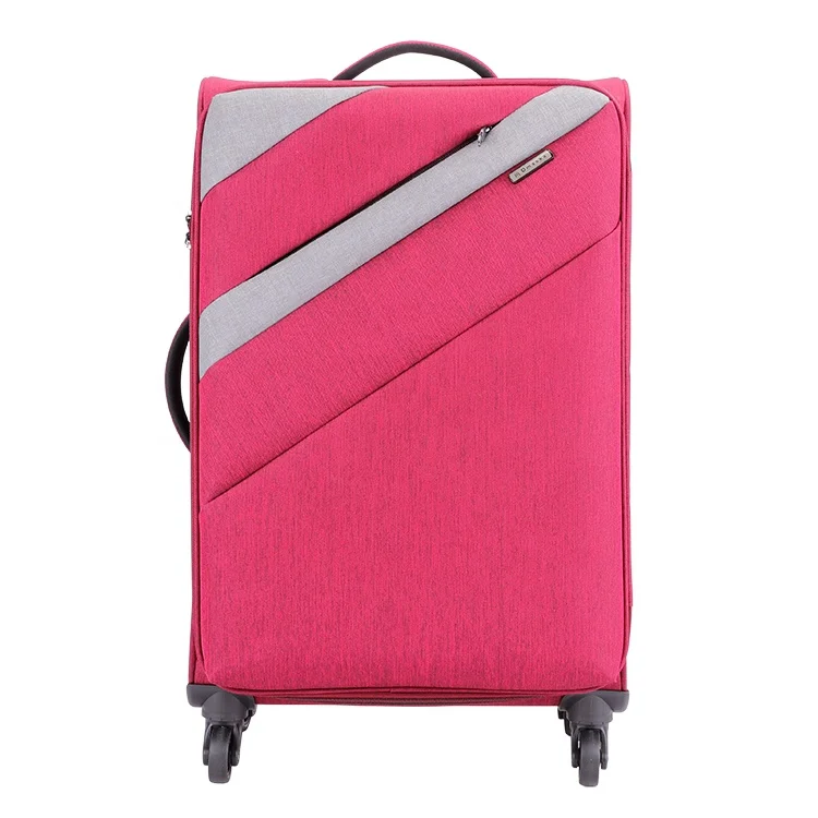 
Wholesale Fabric trolley travel suitcases bag 20 24 28 inch nylon material light weight luggage set 