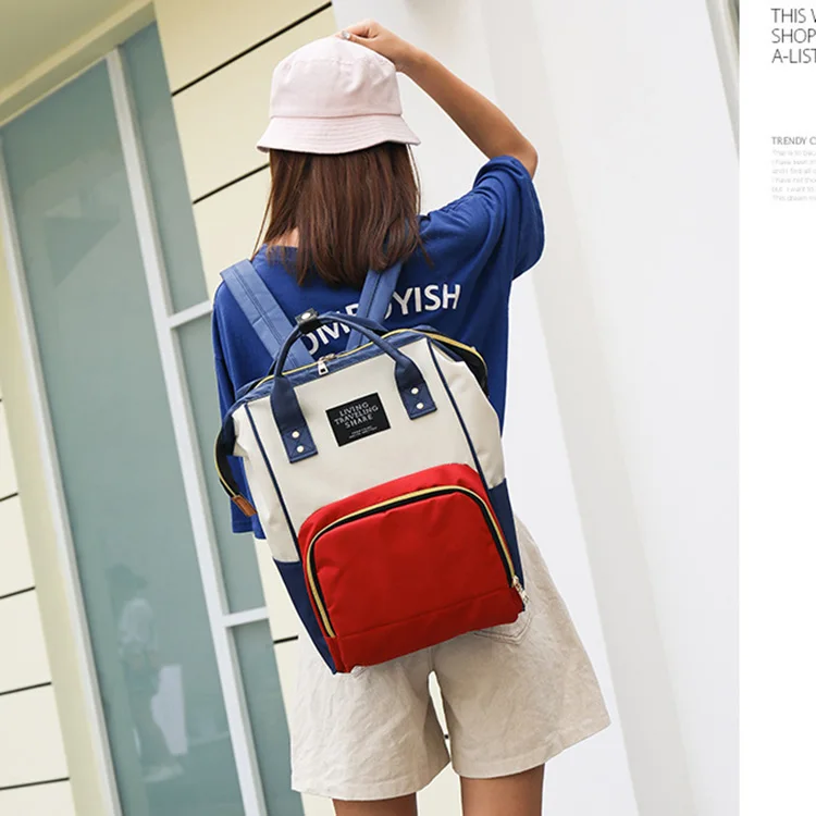 New Design Fashion Multi-function Mummy Bag  Quilted Maternity  Nappy Baby Diaper Bag Backpack