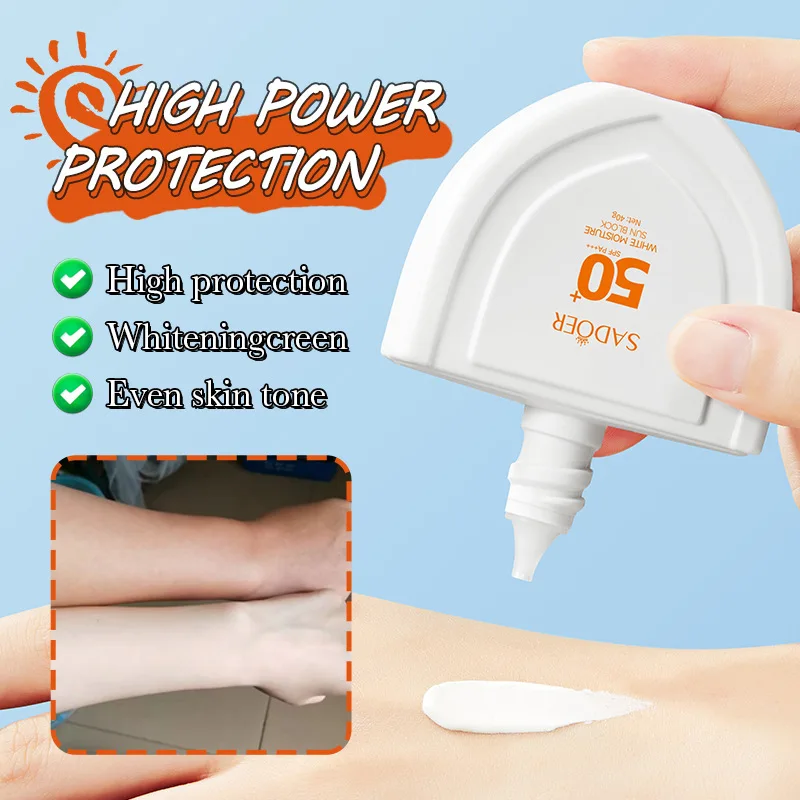 SADOER SPF50 +/PA +++ отбеливающий солнцезащитный крем для молока черный изолирующий защиты от