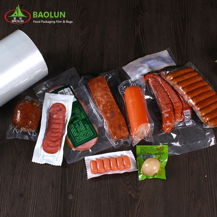 Multi 7 layer co-extruded plastic shrink tube film heat sealing frozen vacuum shrink film bag for food