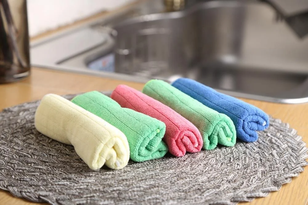 Super absorbent High Quality Cleaning Kitchen Terry Microfiber Cloth In Bulk Made From South Korea