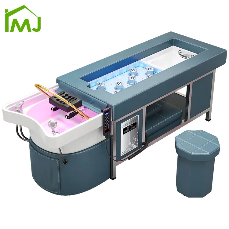Salon spa hair wash massage table Moxibustion Thai shampoo pedicure bed