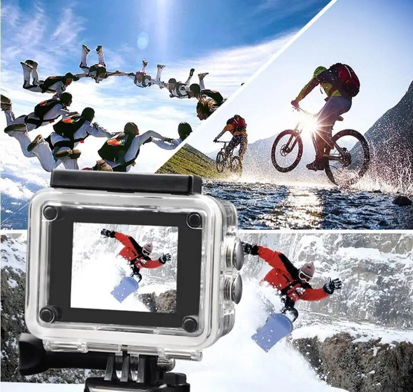 Outdoor Underwater Camera Sports Mini Video 1080p Recording Camera Ultra Hd Wifi 4k Waterproof Action DV Camera