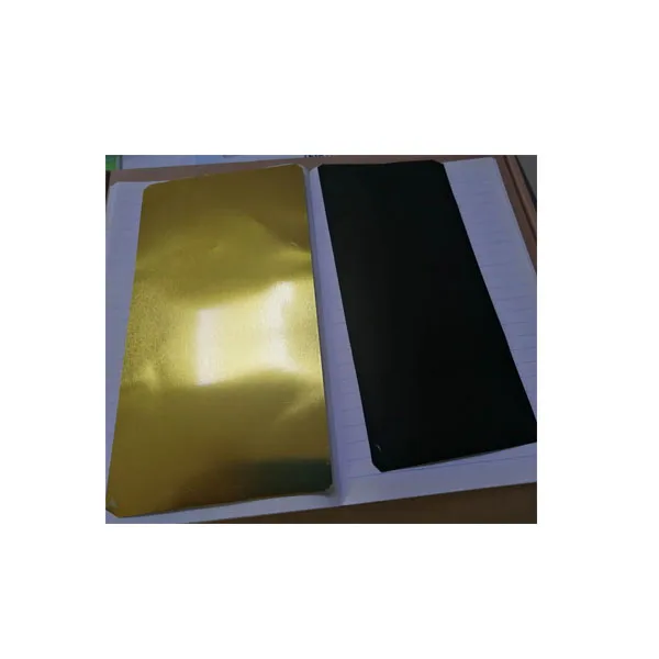 Жестяной лист с цветным лакированным покрытием из белого золота