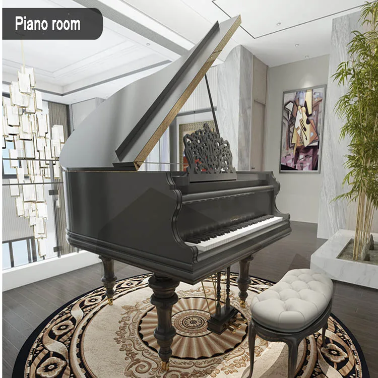 High quality hand made premium wool carpet floor mat round carpet rug from De Xin carpet factory China