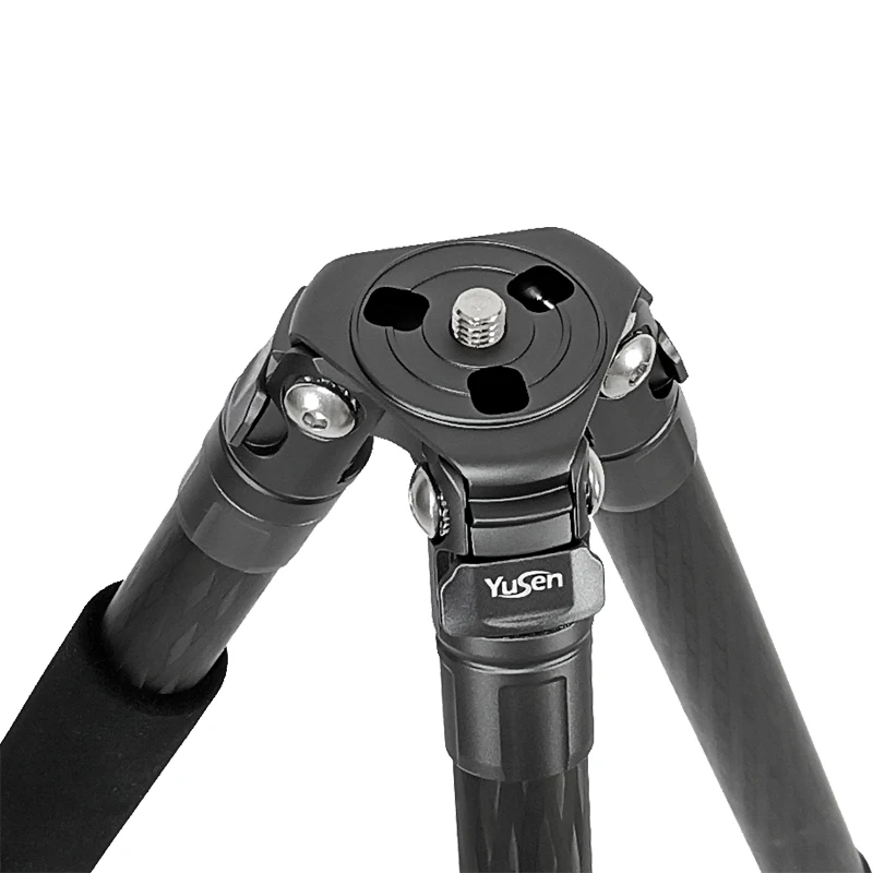 Professional Tripod 4 sections Carbon Fiber Camera Tripod stand with horizontal 360 degree center column