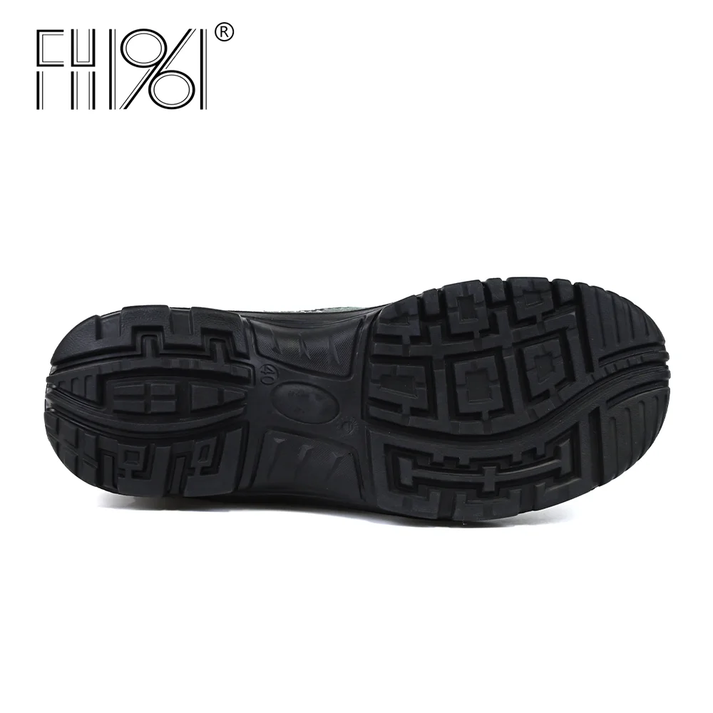 FH1961 Wholesale leather upper rubber outsole safety boots anti-slip anti-puncture customizable