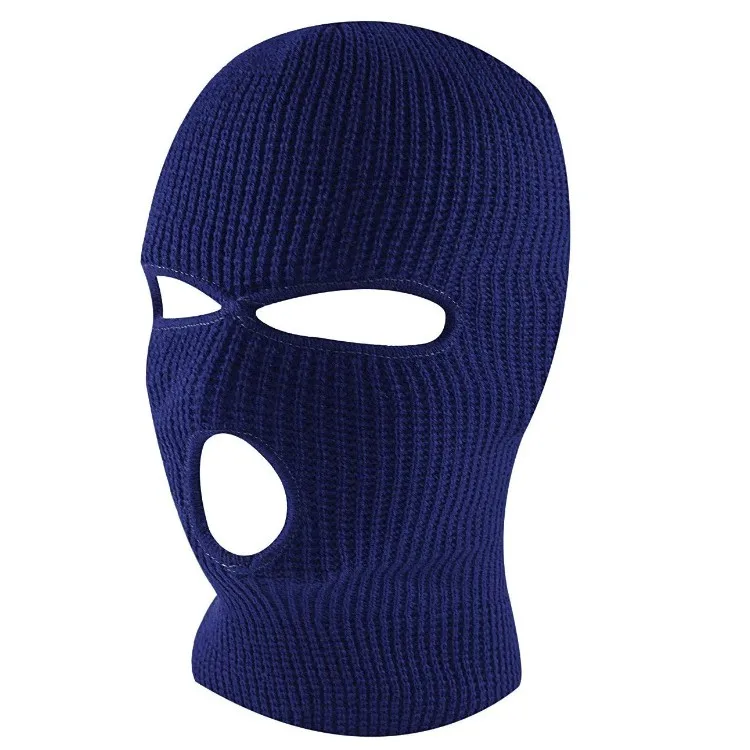 
Winter Outdoor Sports Knitted Face Cover Balaclava 3 Holes Face Ski Mask counter strike beanie 