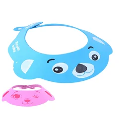 New Arrival Baby Care Resizable Shampoo Cap Baby Child Bath Shower Face Eye Protect Waterproof Cartoon Shower Cap