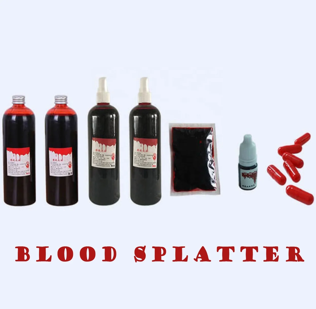 Customized party city fake blood with Quality Assurance incredible blood  for pranks halloween decoration cosplay OEM/ODM
