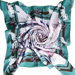 Роскошные шелковые шарфы от производителя известного бренда с принтом индивидуальный дизайн шелковый шарф с цифровой печатью