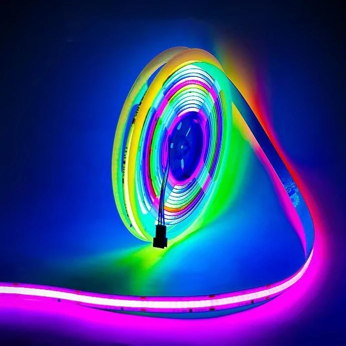 Flexible RGB COB LED Strip DC 12V 24V  for  TV BackLight Room Bar Decoration Led Light Tape