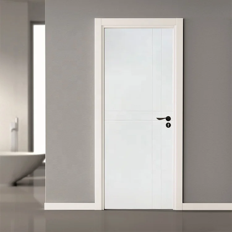 CBMmart Modern Houses Room Interior White Wood Door Lacquer Pre-hung Bedroom Doors