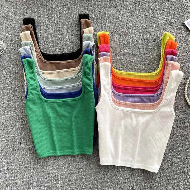 Wholesale Summer Sleeveless Hollow Out Knitted Sexy CropTops For Women
