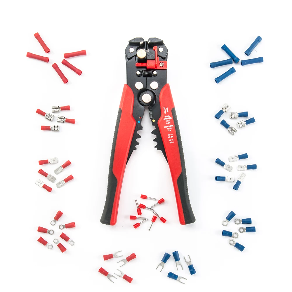 199pcs multifunction electrician maintenance tool kit connectors automatic wire stripper terminals electrical tool set