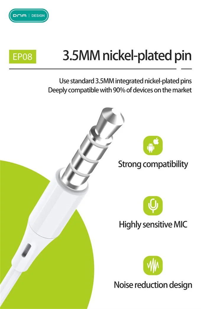 Wholesale Universal Mobile Phone Handsfree Headphones Cheap Earphone 3.5mm jack Type C for I phone Wired Earphone