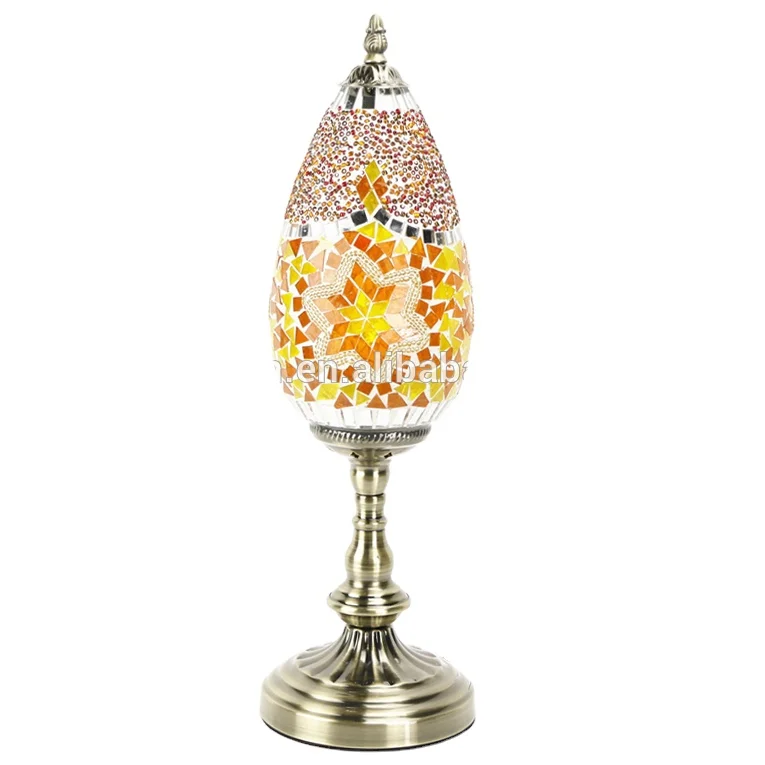 Tokin-lighting (TC1L03) Handmade Mosaic Art Turkish LED table Lamps
