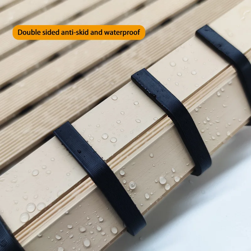 Hot Sale stripe rubber mat for inside SPA shower mat Anti-slip Hollow Drainage Bathroom mat