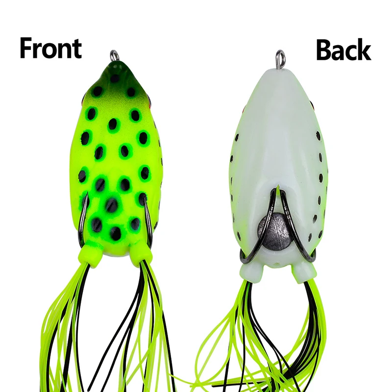 WeiHe 7cm 15g 6Colors Artificial Soft Frog Lure PVC Frog Bait Floating Frog Fishing Lures