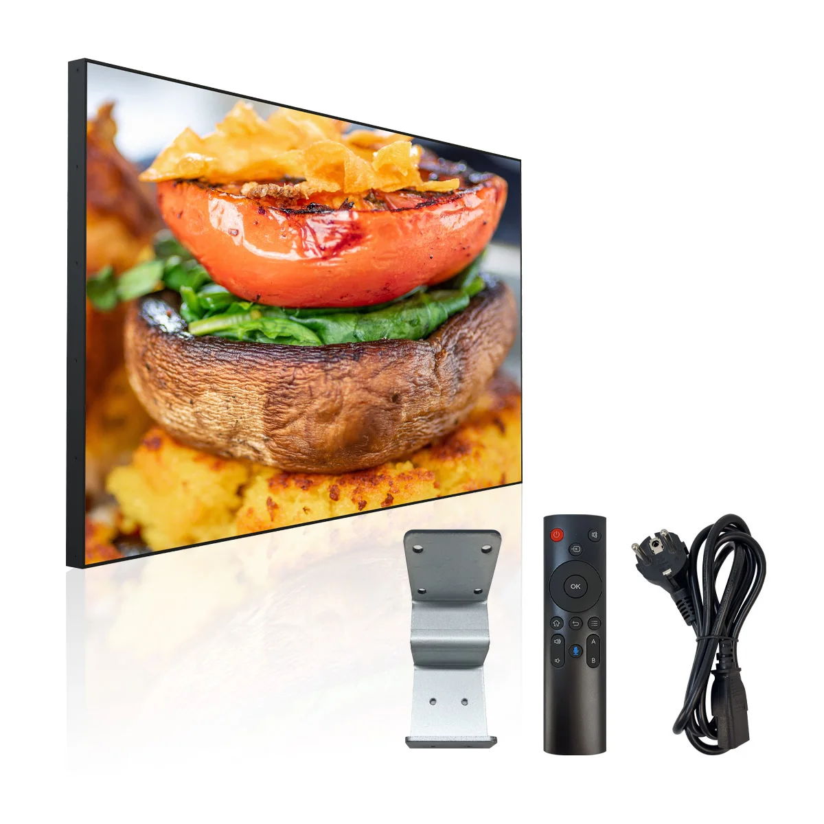 700 nits 49 дюймов дисплей для внутреннего магазина 4K UHD разрешение электронная плата меню ресторанов