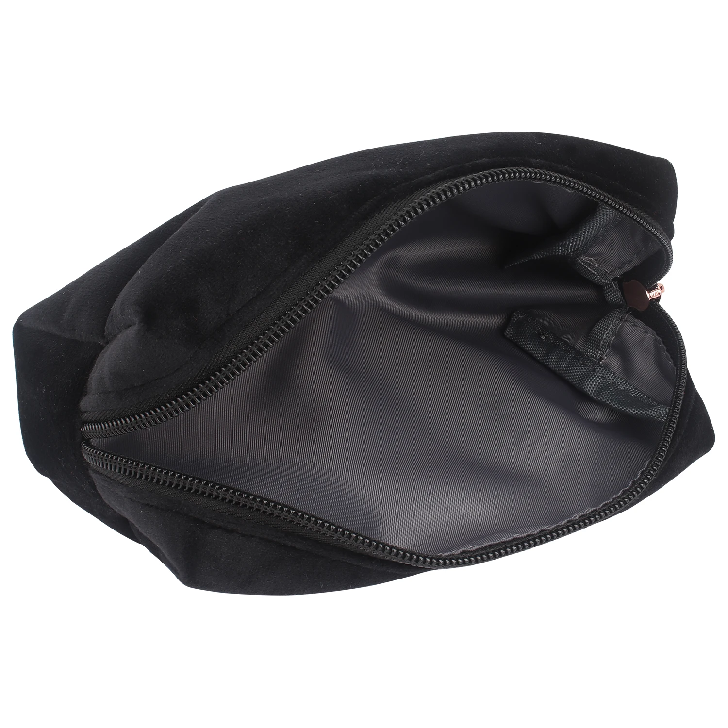 
Travel Organizer Zipper Luxury Cosmetic Pouch for Ladies Custom Logo Brush Velvet Makeup Bag 