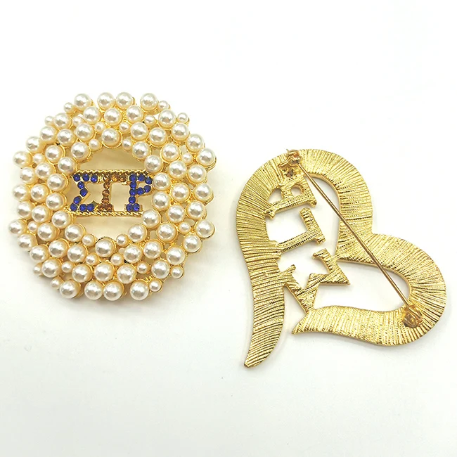 Liberty Gifts sigma gamma rho sorority rhinestone brooch jewelry