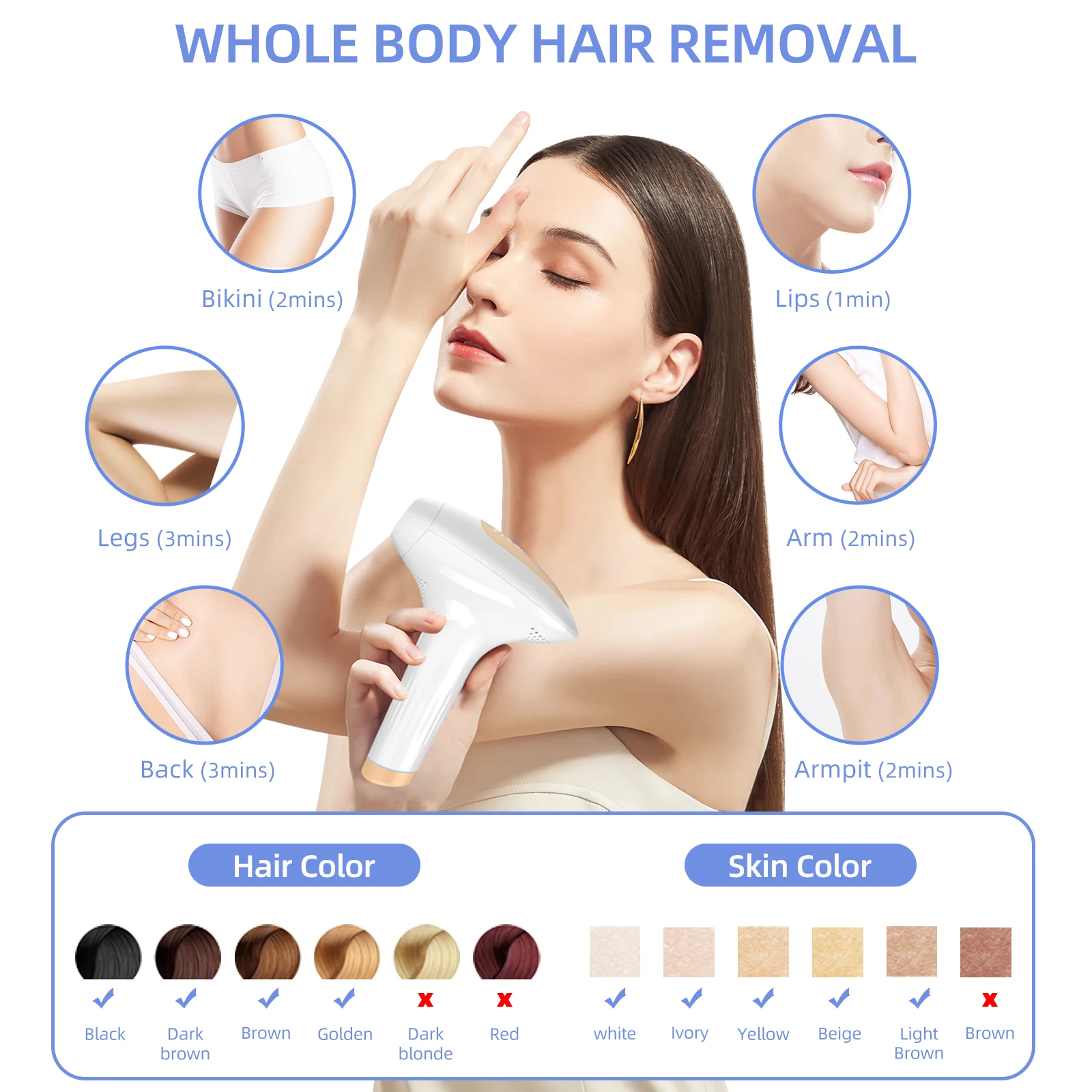 Hot Selling Products Portable 999999 Flashes Lcd Auto Mode Quartz Painless Laser Handle IPL Hair Removal Ice Cooling