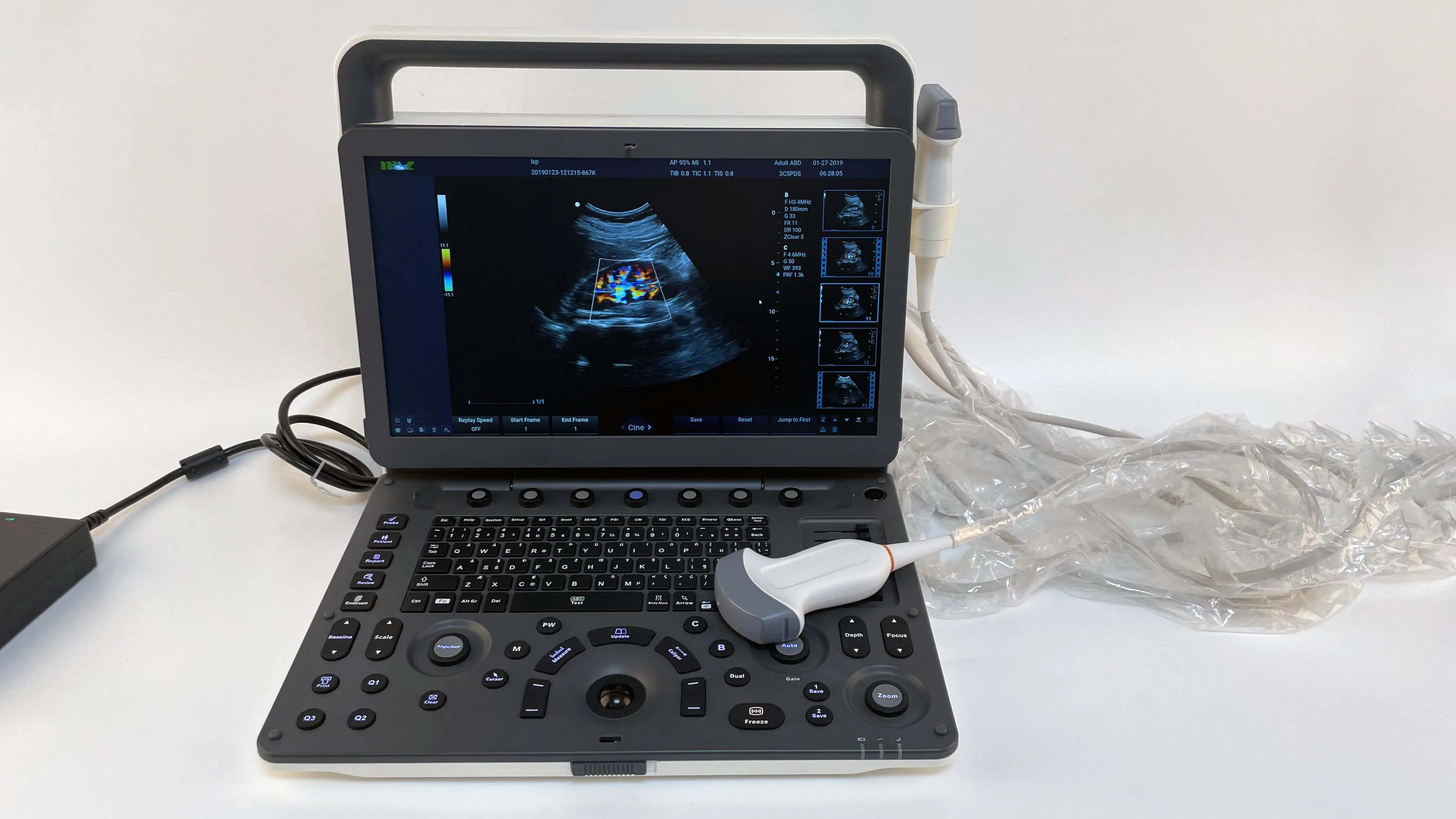 Medical Diagnostic Color Doppler Ultrasonic Ecografo Portatil  3D 4D Portable Ultrasound Machine