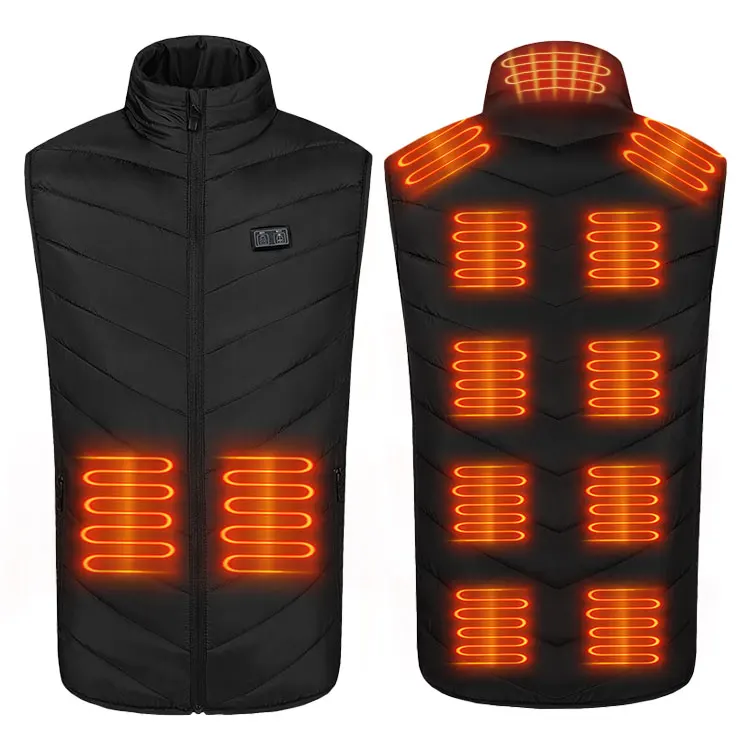 Heating Vest Gillet Heated Clothes 13 Zones Motorcycle Heated Vest Mens for Hunting