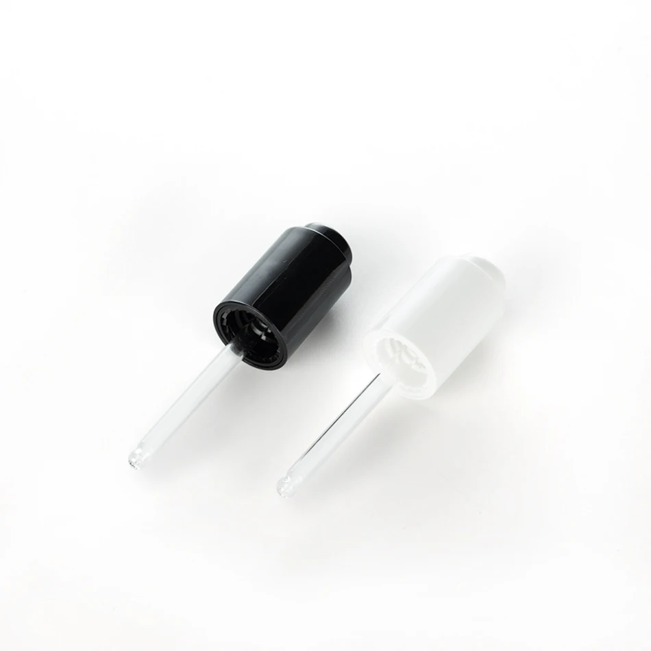 Rubber Dropper Cap With Pipette For Essential Oil Bottle 20/410