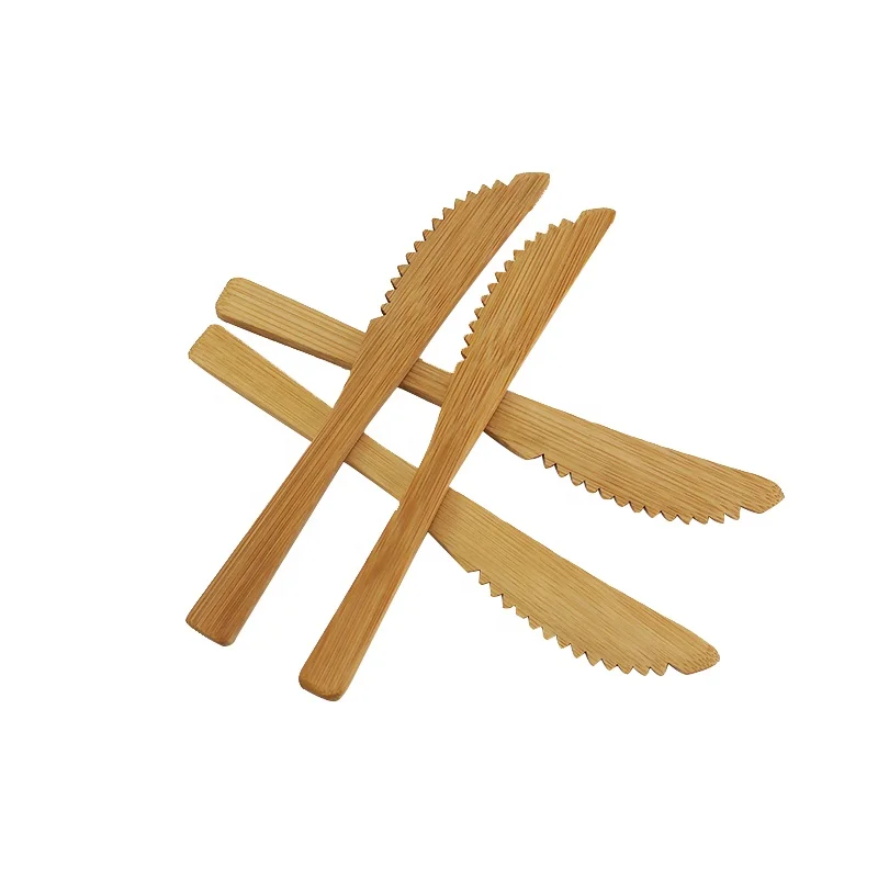 Biodegradable Brighten Wooden Swiss  And Steak Knife Wood Handle