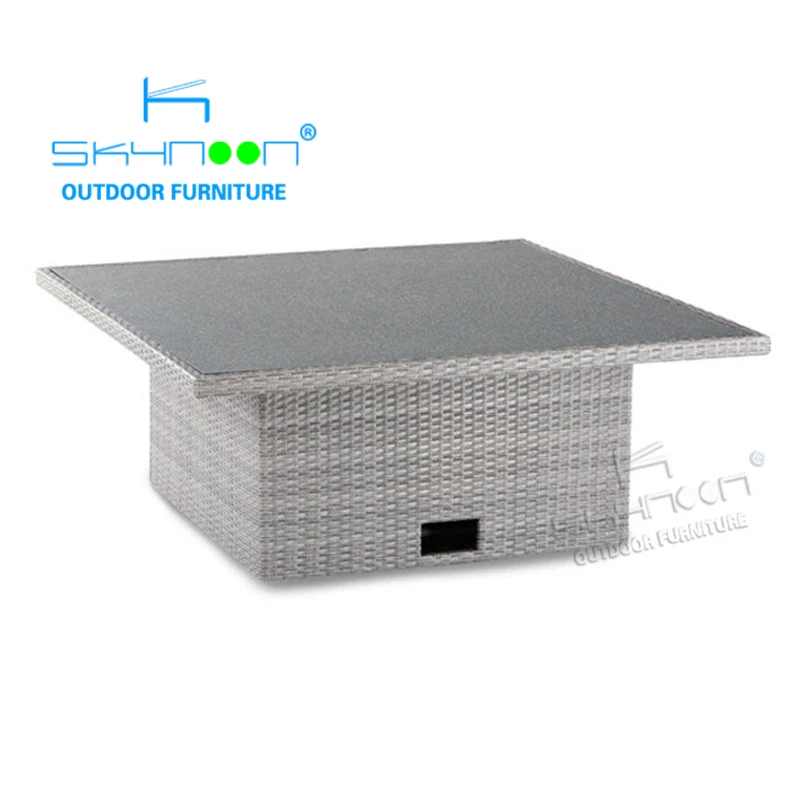 Modern rattan lifting table New style height adjustable rattan wicker table Living Room Furniture rattan coffee table(22117E)