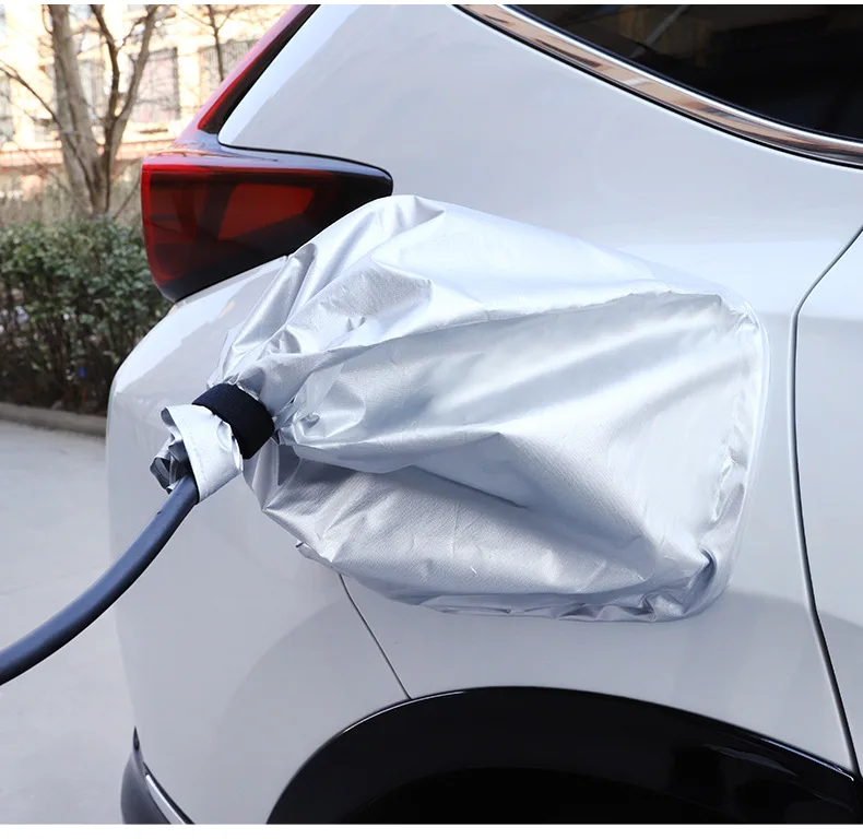 LBB Dropshipping Transparent EV Charger Plug Cover Magnetic Waterproof Outdoor Electric Car Charging Port Cover