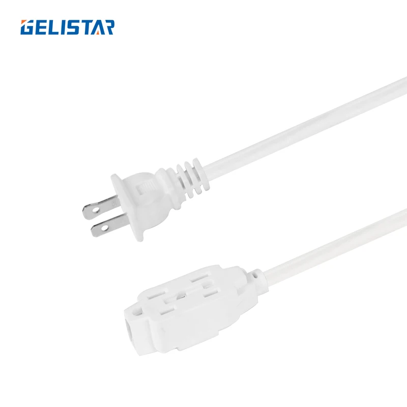 Power Cable 2 Pin American Polarized 12-20AWG Extension Cord Power