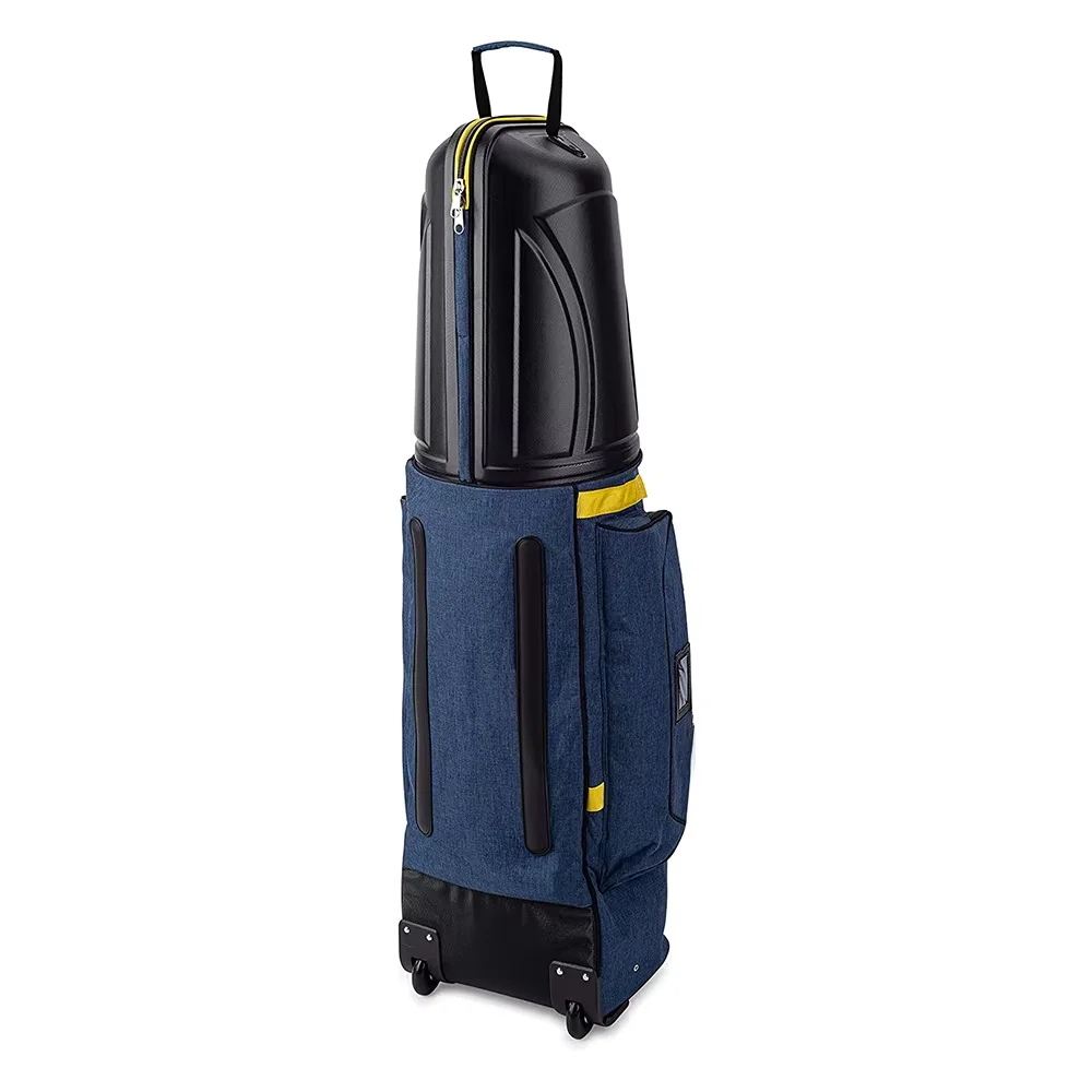 Wheeled golf travel bag case & ABS Hard Case Top Protect Your Clubs Waterproof 1680D Golf Travel Bags for Airlines